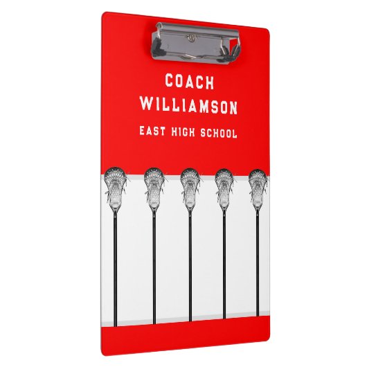 Lacrosse Coach Clipboard Klemmbrett (Rechts)