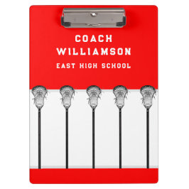 Lacrosse Coach Clipboard Klemmbrett
