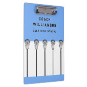 Lacrosse Coach Clipboard Klemmbrett (Rechts)