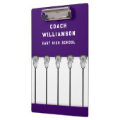 Lacrosse Coach Clipboard Klemmbrett (Links)