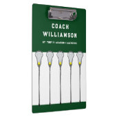 Lacrosse Coach Clipboard Klemmbrett (Rechts)