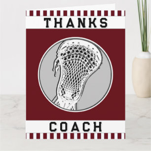 Lacrosse Coach Dankeskarte