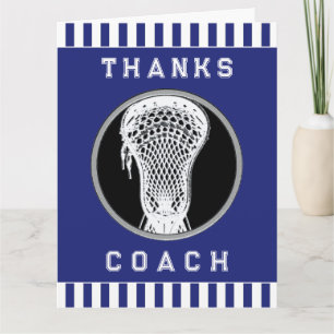 Lacrosse Coach Dankeskarte
