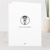 Lacrosse Coach Dankeskarte (Rückseite)