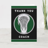 Lacrosse Coach Dankeskarte (Vorderseite)