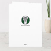 Lacrosse Coach Dankeskarte (Rückseite)