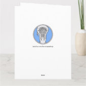 Lacrosse Coach Dankeskarte (Rückseite)