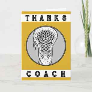 Lacrosse Coach Dankeskarte