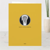 Lacrosse Coach Dankeskarte (Rückseite)