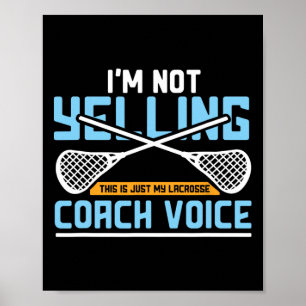 Lacrosse Coach Geschenk Lax Sticks Funny Coach Sti Poster