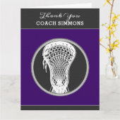 Lacrosse Coach Karte (Gelbe Blume)