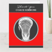 Lacrosse Coach Karte (Vorderseite)