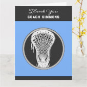 Lacrosse Coach Karte (Gelbe Blume)