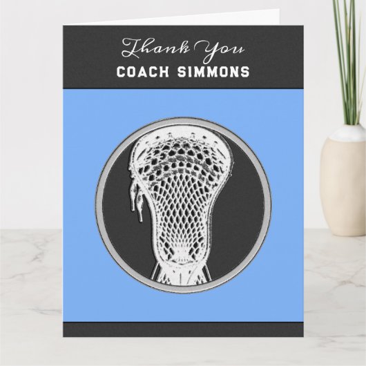 Lacrosse Coach Karte (Vorderseite)