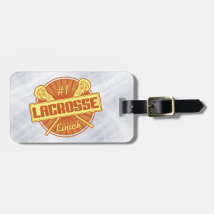 Lacrosse Coach Orange Yellow Luggage Gepäckanhänger