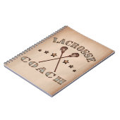 Lacrosse Coach Steampunk Style Notebook Notizblock (Linke Seite)