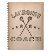 Lacrosse Coach Steampunk Style Notebook Notizblock (Vorderseite)