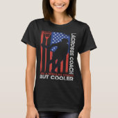 Lacrosse Coach Stick American Flag Lacrosse Player T-Shirt (Vorderseite)