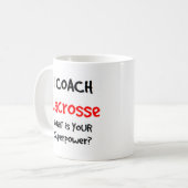 Lacrosse Coach Tasse (Vorderseite Links)