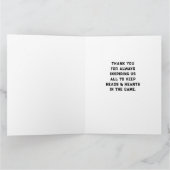 Lacrosse Coach Vielen Dank Dankeskarte (Innenseite)