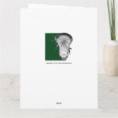 Lacrosse Coach Vielen Dank Dankeskarte (Rückseite)