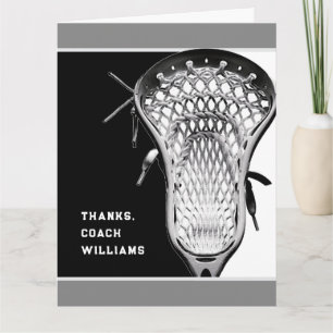 Lacrosse Coach Vielen Dank Dankeskarte