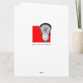 Lacrosse Coach Vielen Dank Dankeskarte (Rückseite)