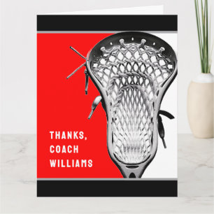 Lacrosse Coach Vielen Dank Dankeskarte