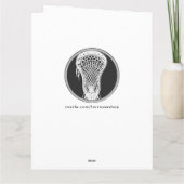 Lacrosse Coach Vielen Dank Karte (Rückseite)