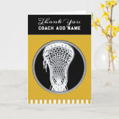 Lacrosse Coach Vielen Dank Karte (Gelbe Blume)
