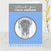 Lacrosse Coach Vielen Dank Karte (Gelbe Blume)