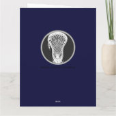 Lacrosse Coach Vielen Dank Karte (Rückseite)