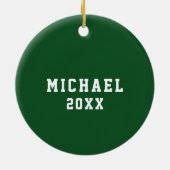 Lacrosse Collectible Keramik Ornament (Hinten)