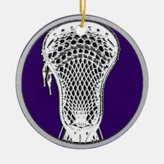 Lacrosse Collectible Keramik Ornament (Vorne)