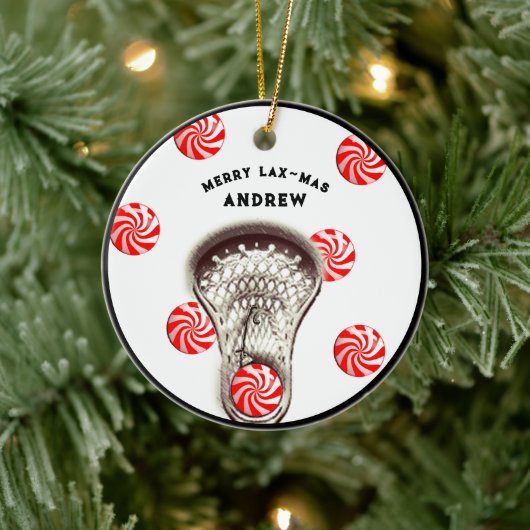 Lacrosse Collectible Ornament Aus Metall (Baum)