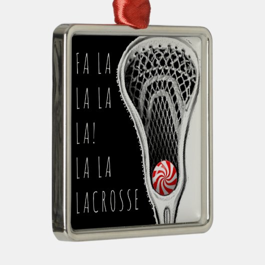 Lacrosse Collectious Christmas Ornament Aus Metall (Rechts)