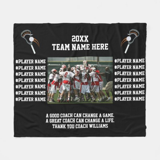 Lacrosse Danke Trainer Fleecedecke (Vorderseite (Horizontal))
