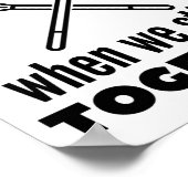 Lacrosse: Das Leben ist besser, wenn wir zusammenh Poster (Ecke)