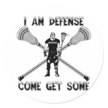 Lacrosse Defense Getsome Sticker