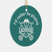 Lacrosse Design Keramik Ornament (Rechts)