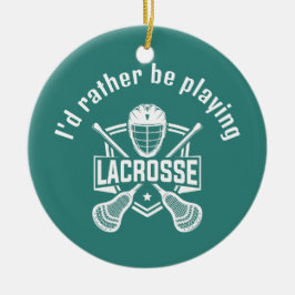 Lacrosse Design Keramik Ornament