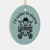 Lacrosse Design  Keramik Ornament (Rechts)