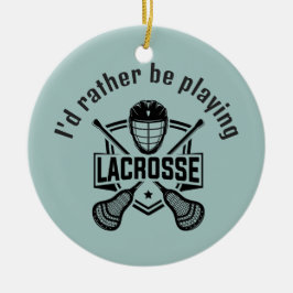 Lacrosse Design Keramik Ornament