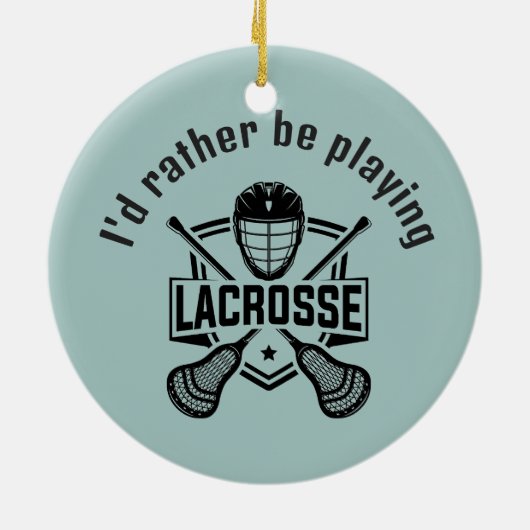 Lacrosse Design  Keramik Ornament (Hinten)