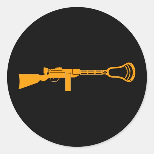 Lacrosse Designs Gun Sticker (Vorderseite)
