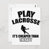 Lacrosse Designs Postkarte (Vorne/Hinten)