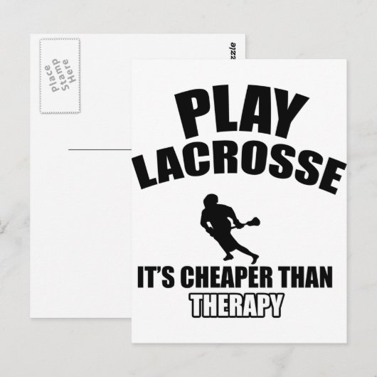 Lacrosse Designs Postkarte (Vorne/Hinten)