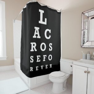 Lacrosse Duschvorhang - Funny LAX Eye Chart