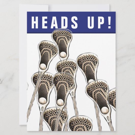 Lacrosse Einladung (Vorderseite)