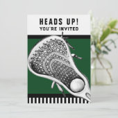 Lacrosse Einladungen (Stehend Vorderseite)